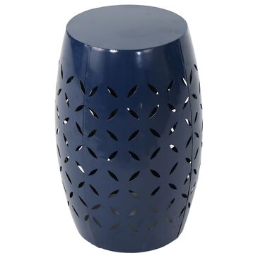 Noble House Bucky Patio Side Table in Dark Blue - Table Only, , large