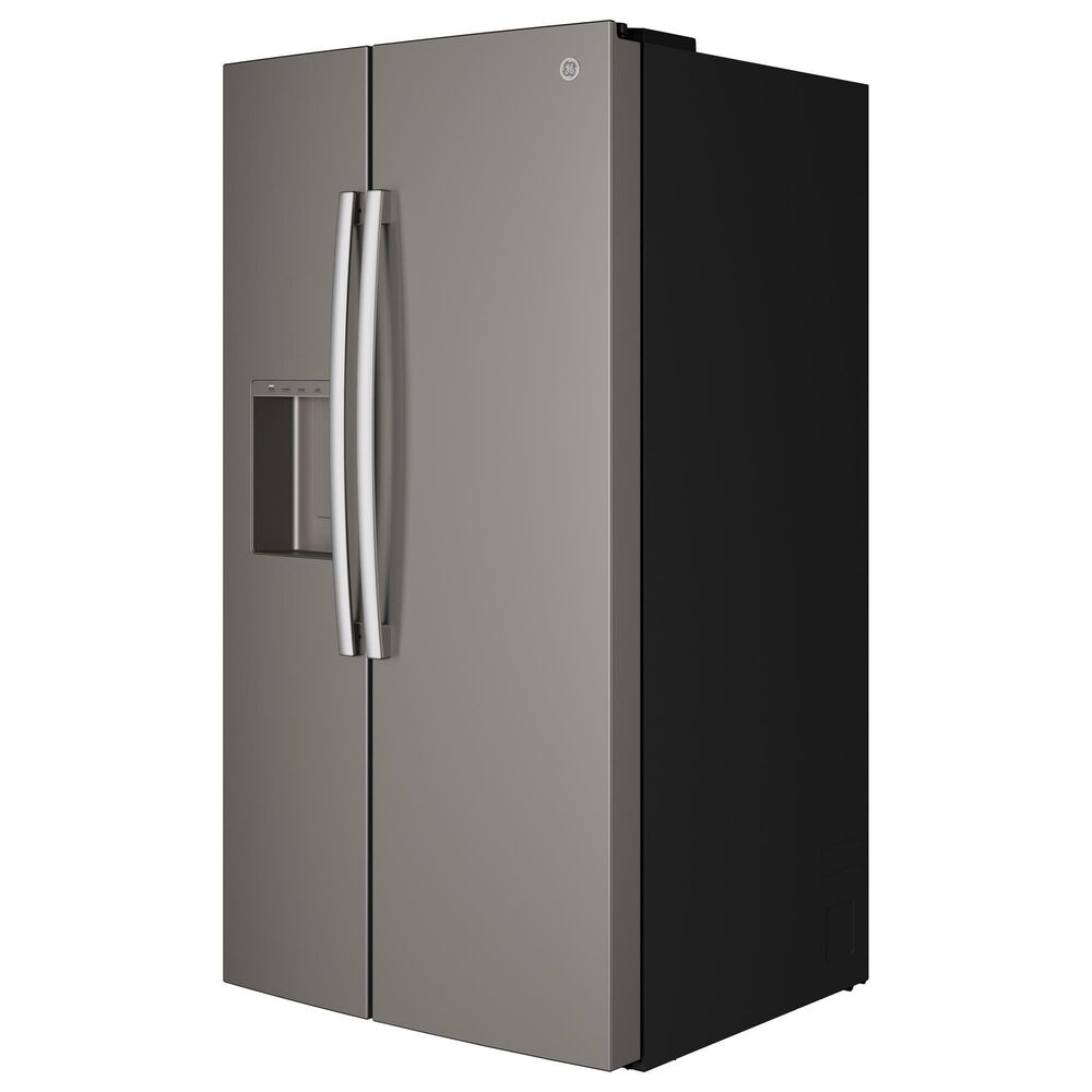 GE Appliances 28 Cu. Ft. Side-By-Side Refrigerator with Extra Tall Dispenser and In-Door Icemaker in Fingerprint Resistant Slate, , large