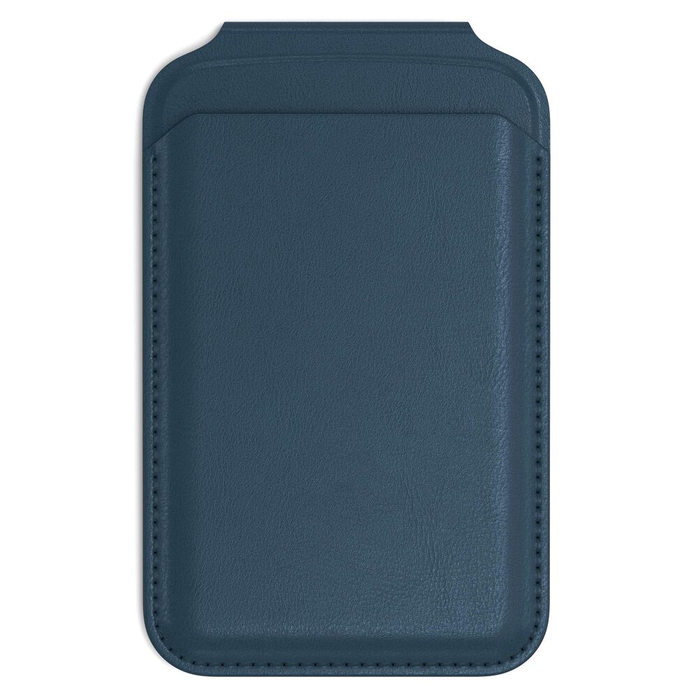 Satechi Vegan Leather Magnetic Wallet Stand in Dark Blue, , large