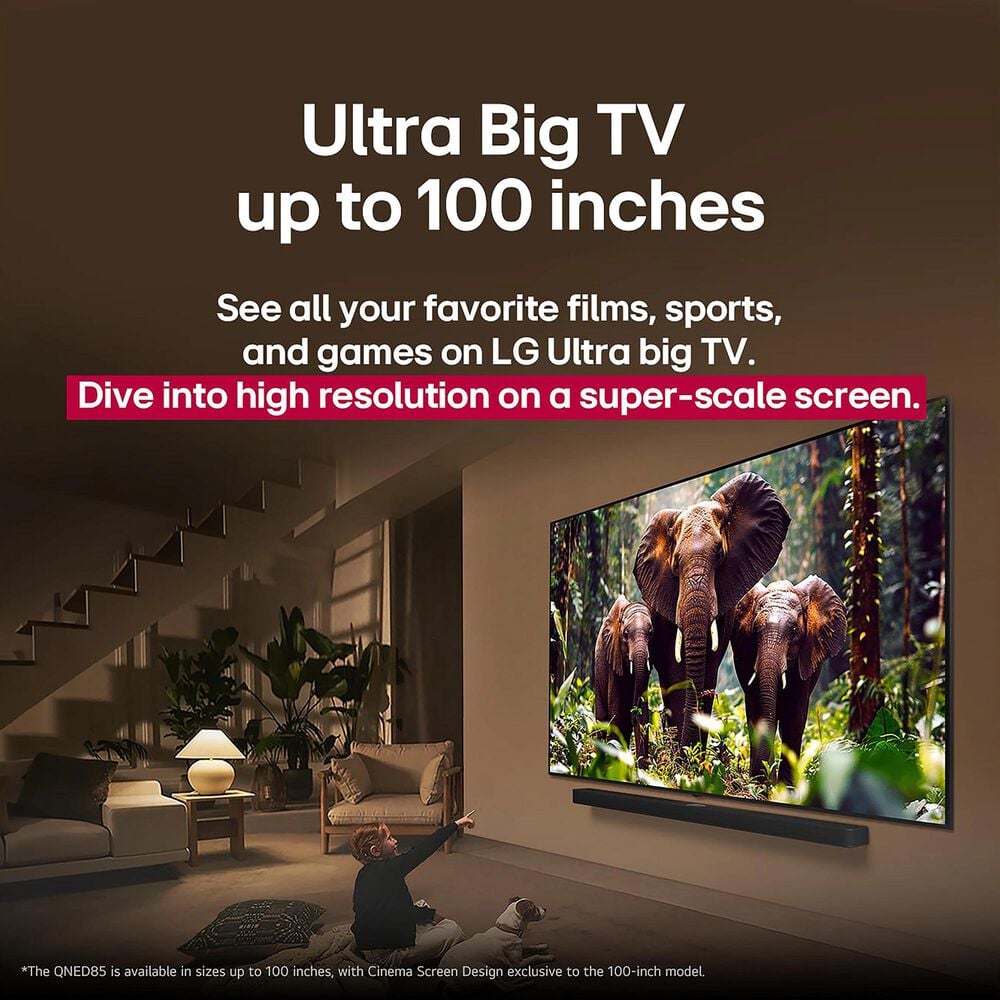LG 55&quot; Class QNED82A Series AI 4K Ultra HD in Black - Smart TV, , large
