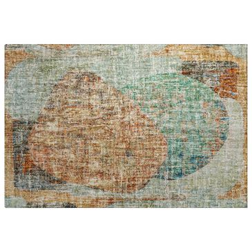 37B Boca BO11 Teal 1"8" x 2"6" Area Rug, , large