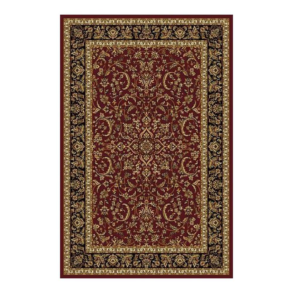 Radici USA Noble 1318 5"3" Round Burgundy Area Rug, , large