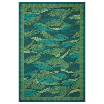 Justina Blakeney x Loloi Pisolino 2"3" x 3"9" Teal and Lagoon Area Performance Rug, , large