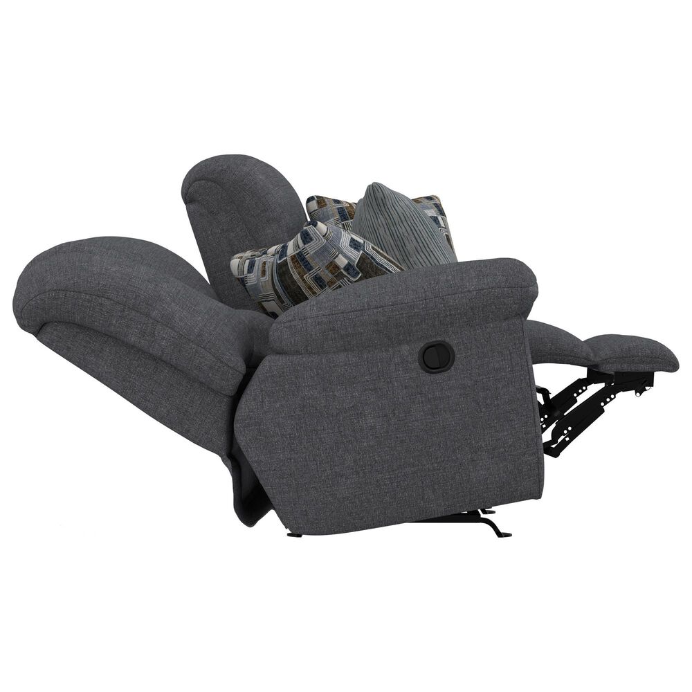Catnapper Trifecta Manual Reclining Rocking Loveseat in Smoke, , large