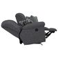 Catnapper Trifecta Manual Reclining Rocking Loveseat in Smoke, , large