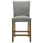 Coaster Paxton Counter Chair with Grey Upholstery in Warm Brown, , large