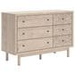 Ashley Arloster 6-Drawer Dresser in Tan, , large