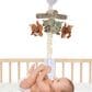 Lambs & Ivy Treetop Fox Musical Baby Crib Mobile in Brown, Gray and Cream, , large