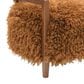 Furniture of America Lumir Long-Haired Accent Chair in Camel Brown, , large