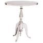 Maple and Jade End Table with Scroll Legs in Satin Silver, , large