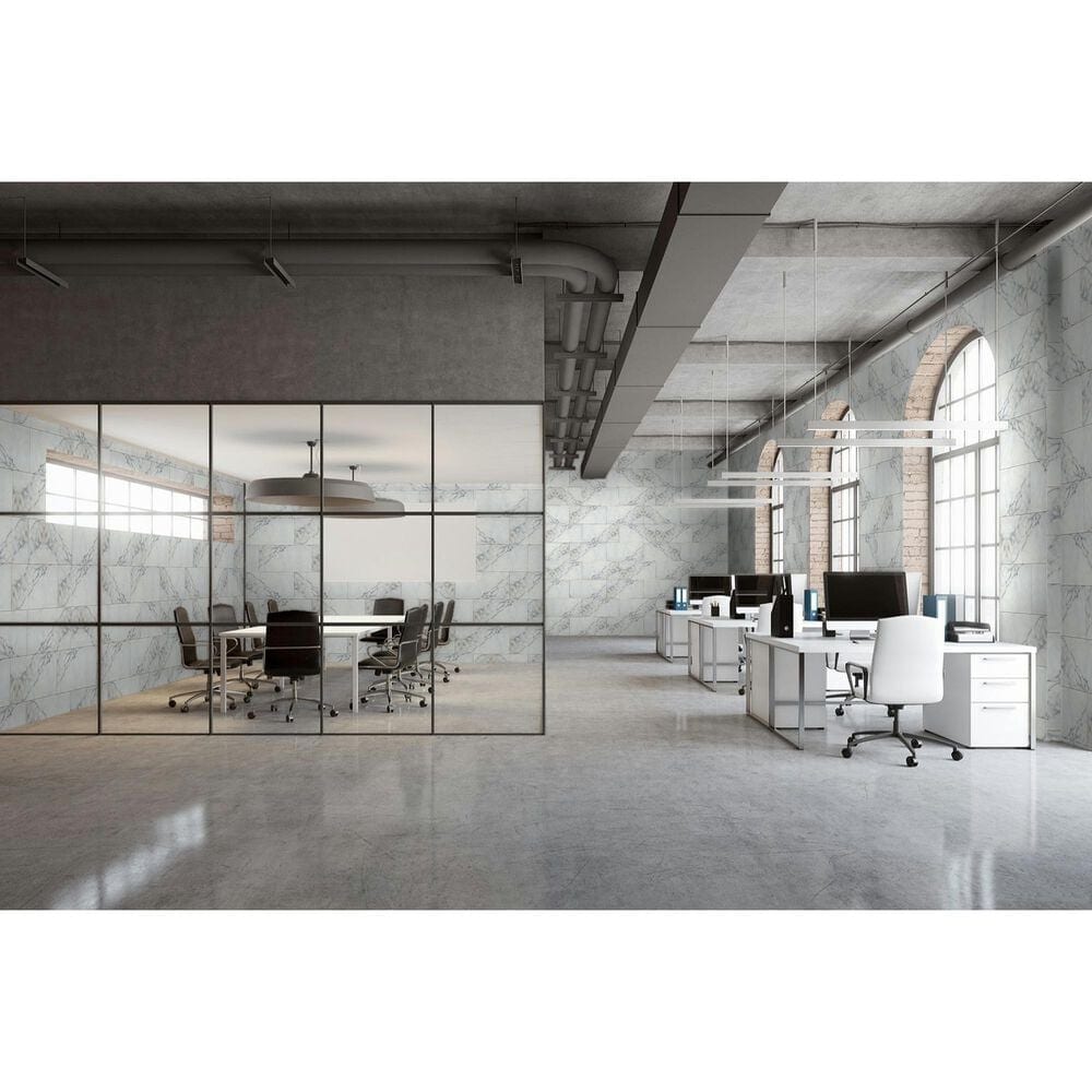 Emser Parkview White 12&quot; x 24&quot; Glossy Porcelain Tile, , large