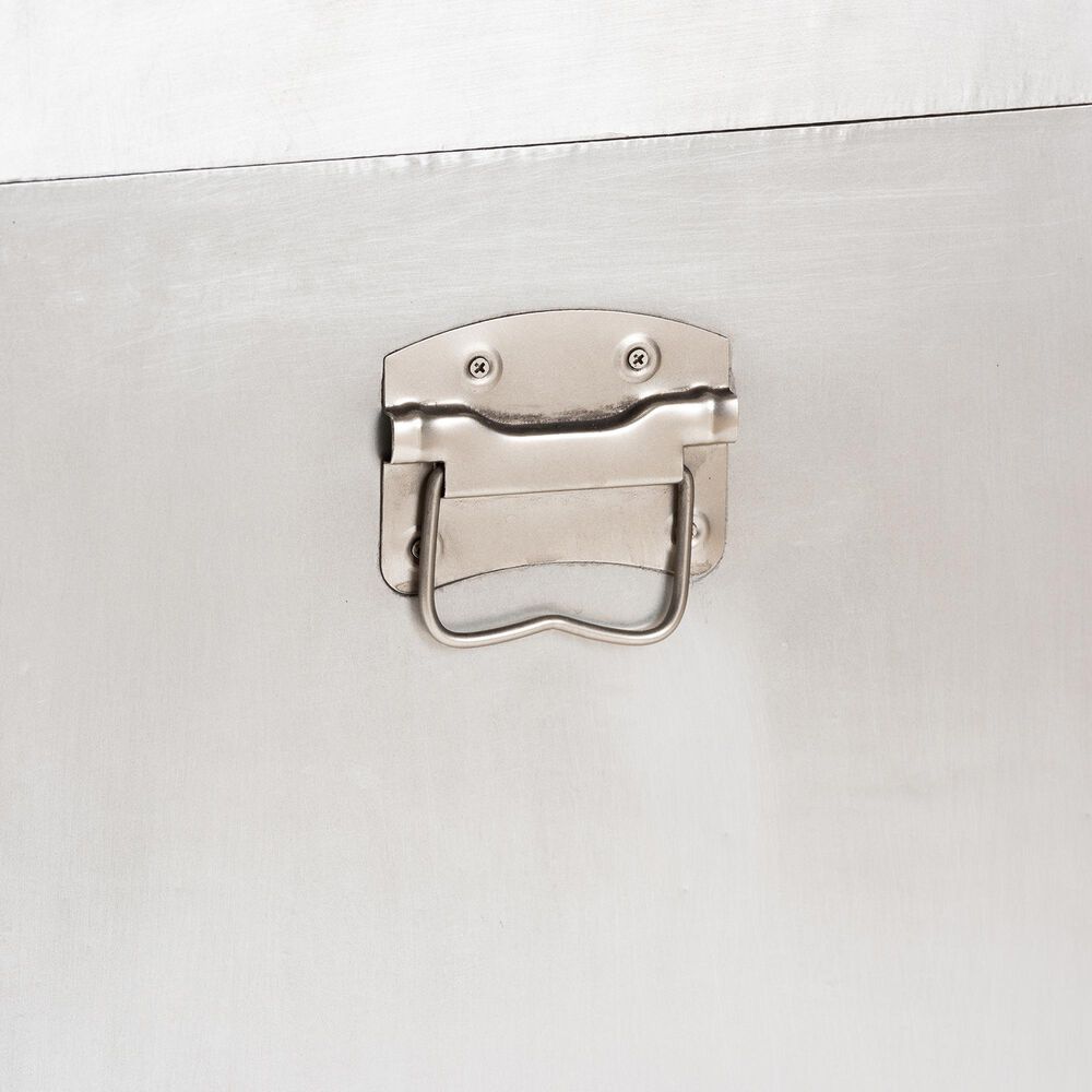 Baxton Studio Serge 3-Drawer Accent Storage Cabinet in Silver, , large