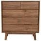 LH Imports Gia 5-Drawer Chest in Warm Pecan, , large