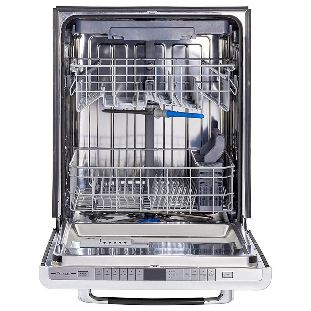 Unique Appliances Classic Retro 24" Top Control Dishwasher in Midnight Black, , large