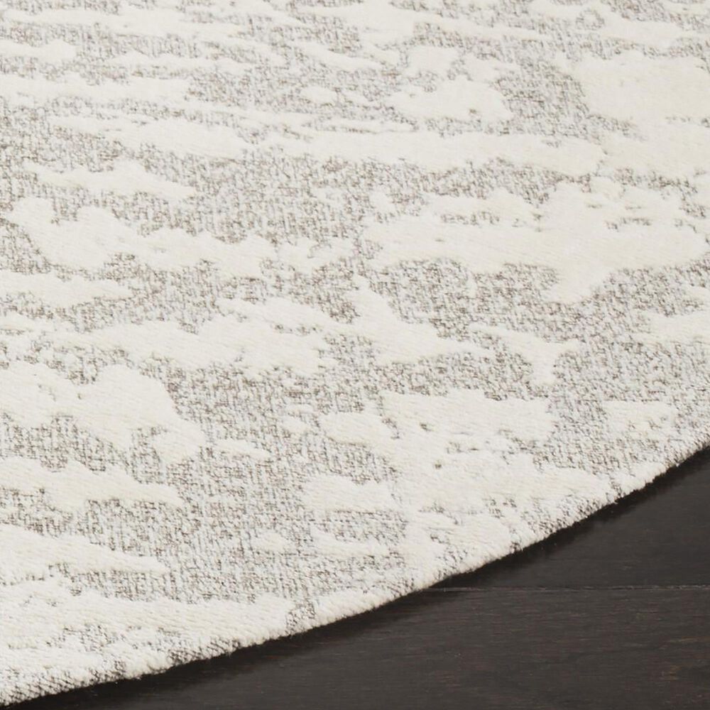 Safavieh Marbella MRB631A 6&#39; Round Light Grey and Ivory Area Rug, , large