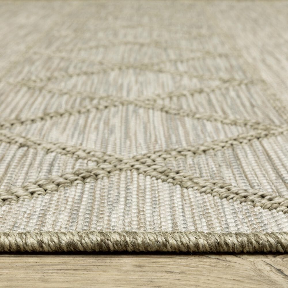Oriental Weavers Tortuga TR11A 5&#39;3&quot; x 7&#39;3&quot; Beige Area Rug, , large