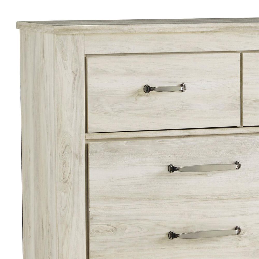 Ashley Bellaby 4 Piece Queen Bedroom Set in Whitewash, , large