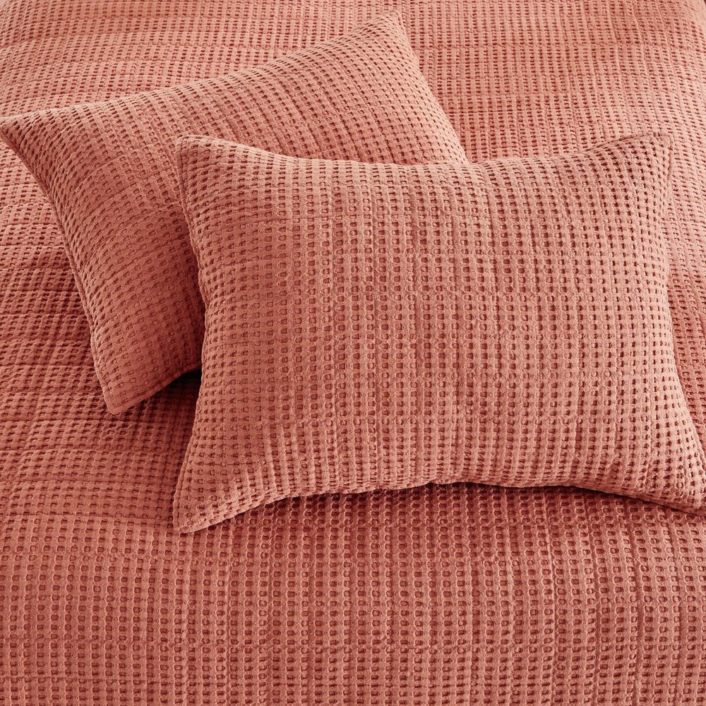 Levtex Mills Waffle 2-Piece Twin Quilt Set in Adobe, , large