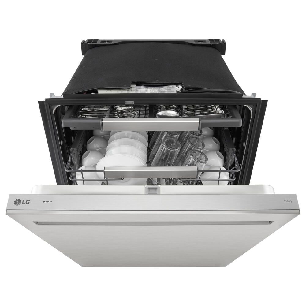 LG 24" Built-In Pocket Handle Dishwasher with 3rd Rack in PrintProof Stainless Steel, , large