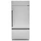 Cafe Built-In Bottom Freezer Refrigeration Handle Kit in Brushed Black, , large