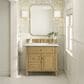 James Martin Vanities Lorelai 36" Single Vanity in Light Natural Oak with 3 cm Lime Delight Quartz Top, , large