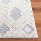 Safavieh Martha Stewart Lucia Shag MSR0728A 9" x 12" White and Light Grey Area Rug, , large