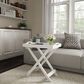 Timberlake Lavish Home Folding End Table in White, , large