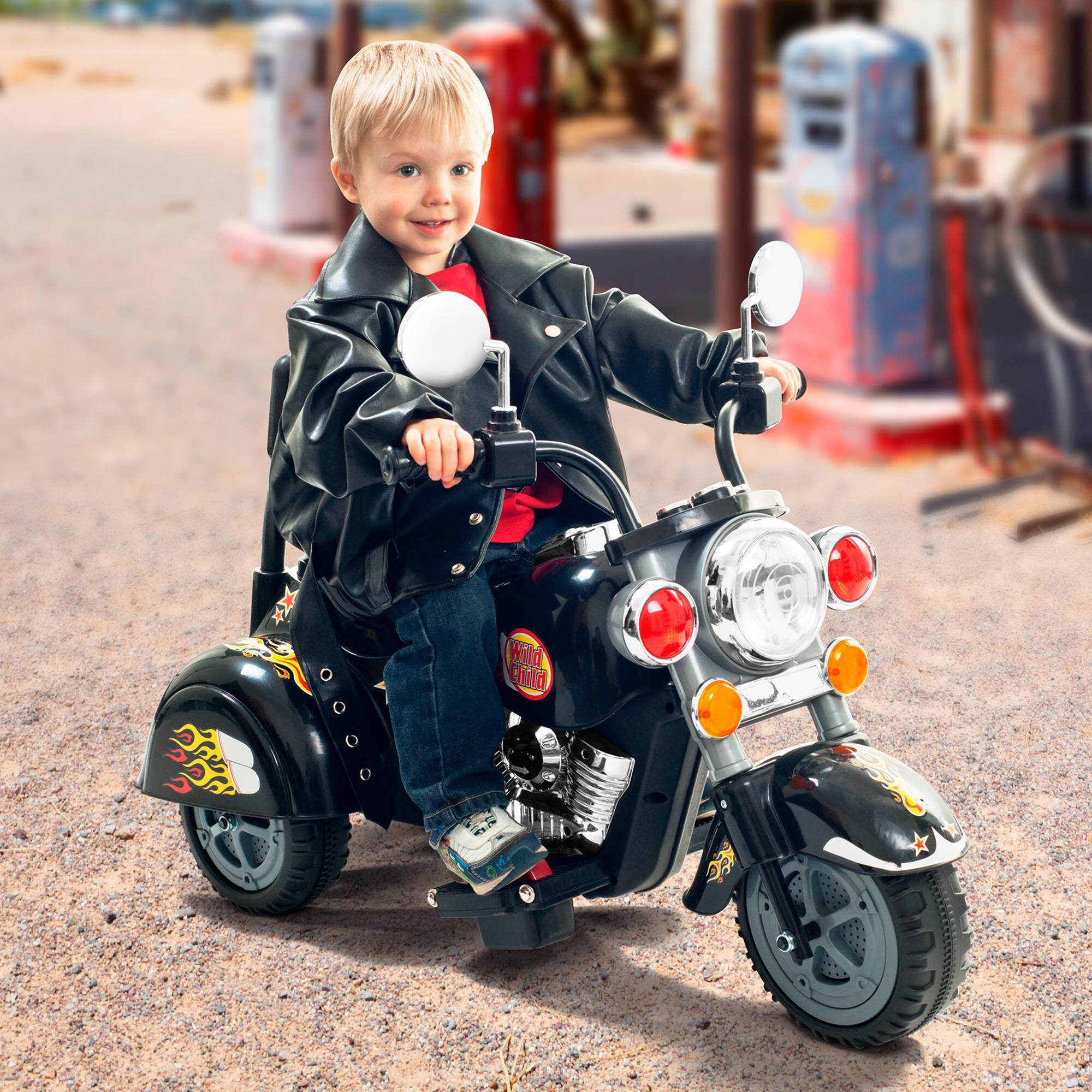 Baby riding motorcycle sales