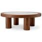 Eichholtz Presedio Coffee Table in Walnut and Bianco Lilac, , large