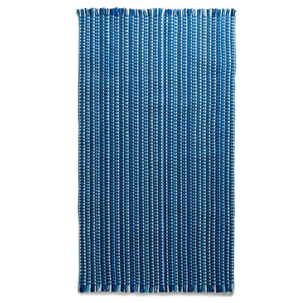 Capel Crossroad Woven 0398RS 2' x 6' Blue Runner , , large