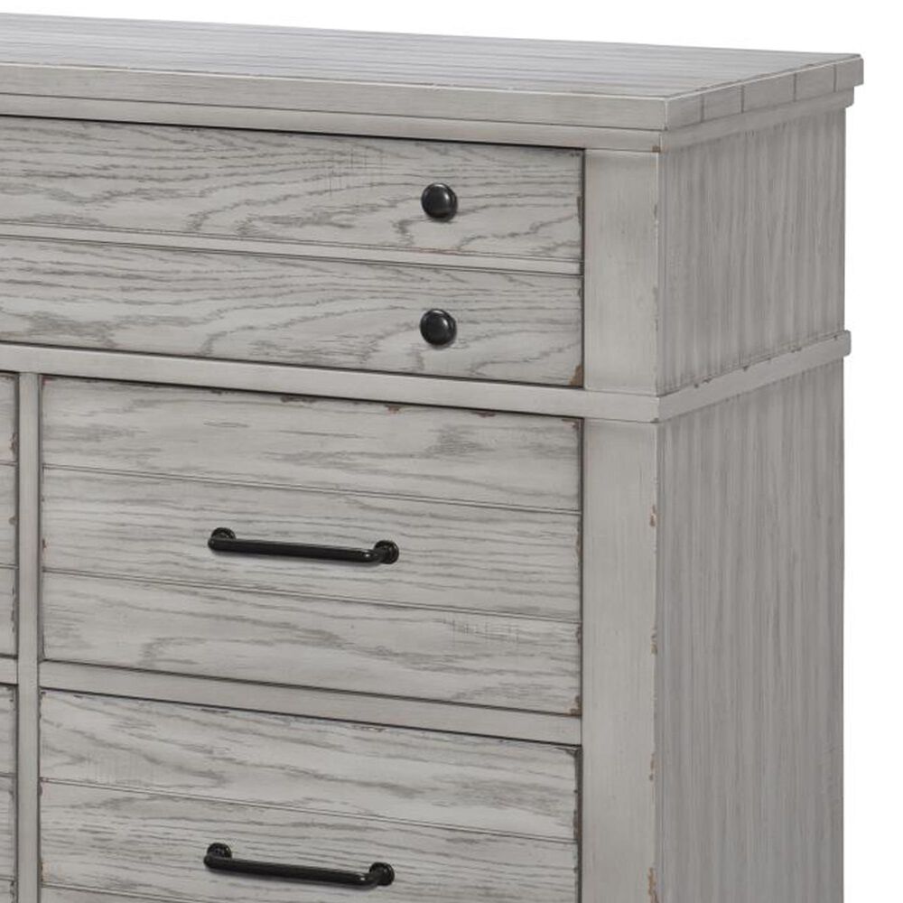 Legacy Classic Belhaven 8-Drawer Dresser and Mirror in Weathered Plank, , large