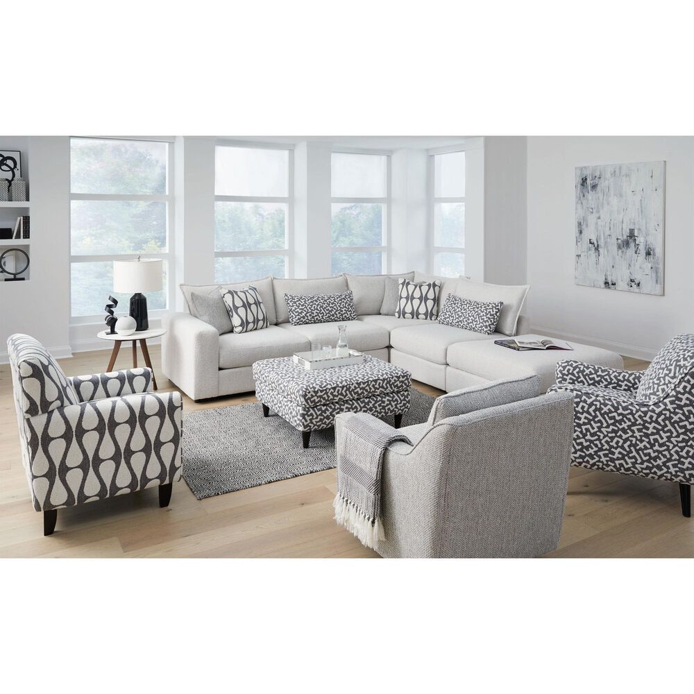 Xenia Contour Natural Ottoman in Contour Natural, , large