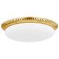 Hudson Valley Lighting North Castle 14.25" 1-Light Flush Mount in Aged Brass, , large