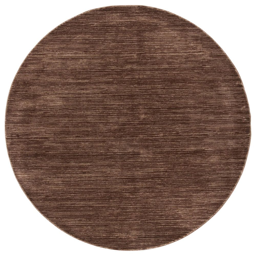 Safavieh Vision 4" Round Brown Area Rug, , large