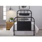 Belle Furnishings Vintage Full Metal Bed in Black, , large