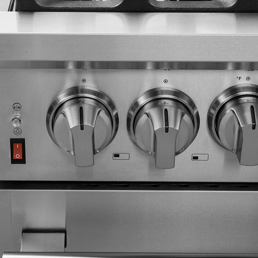 Forno Massimo 36" Freestanding Dual Fuel Range in Stainless Steel, , large
