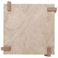 Classic Home Ruare 40" Square Coffee Table in Distressed Brown, , large