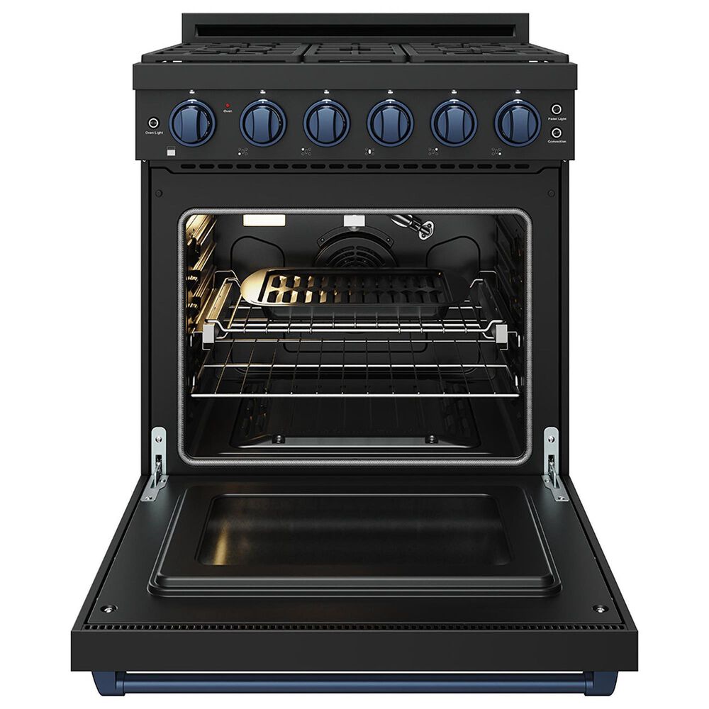 Thor Kitchen Gordon Ramsay 4.6 Cu. Ft. Professional Gas Range with Blue Handle Kit in Black, , large