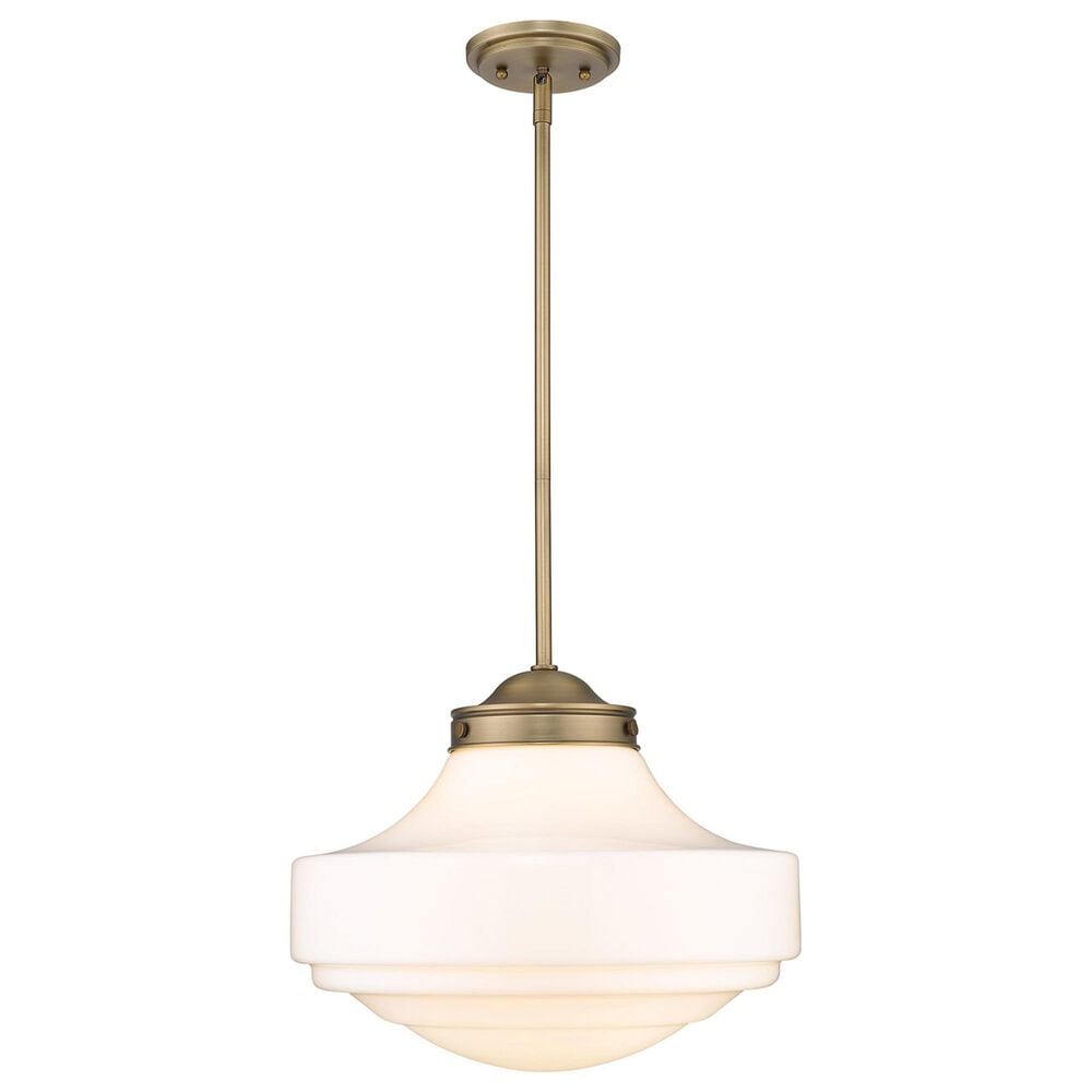 Golden Lighting Ingalls 1-Light Pendant Light in Modern Brass, , large