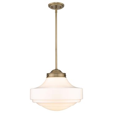 Golden Lighting Ingalls 1-Light Pendant Light in Modern Brass, , large