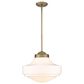 Golden Lighting Ingalls 1-Light Pendant Light in Modern Brass, , large