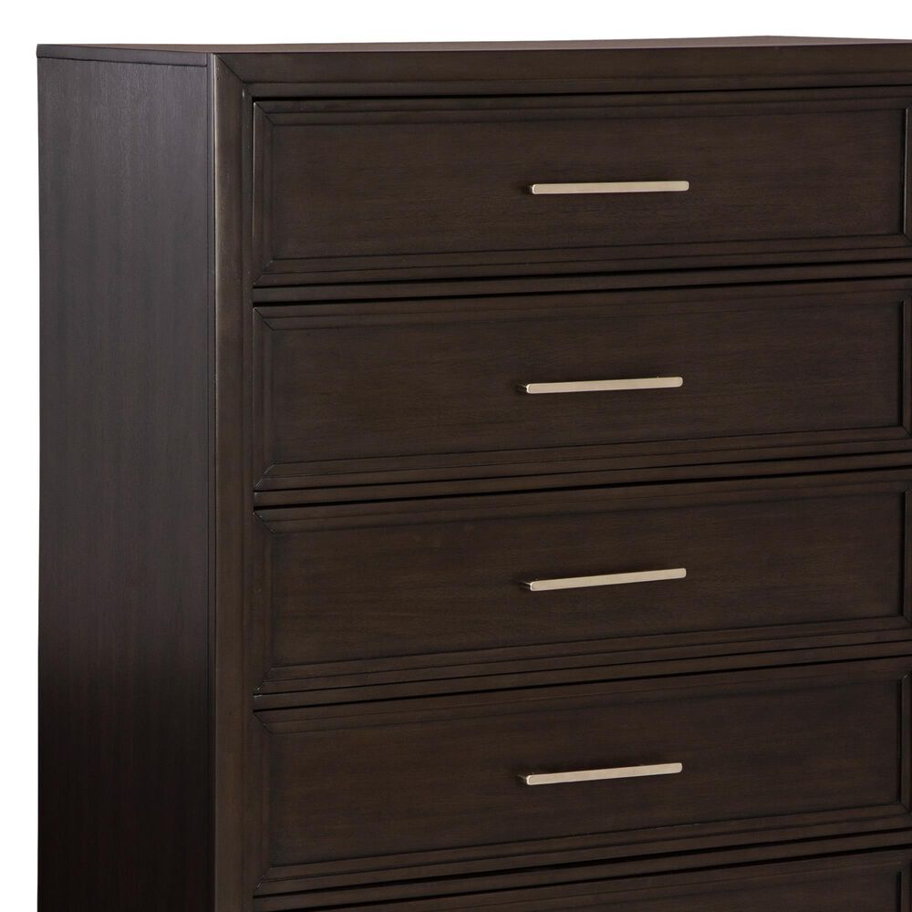 Ashley Neymorton 5-Drawer Chest in Dark Grayish Brown, , large