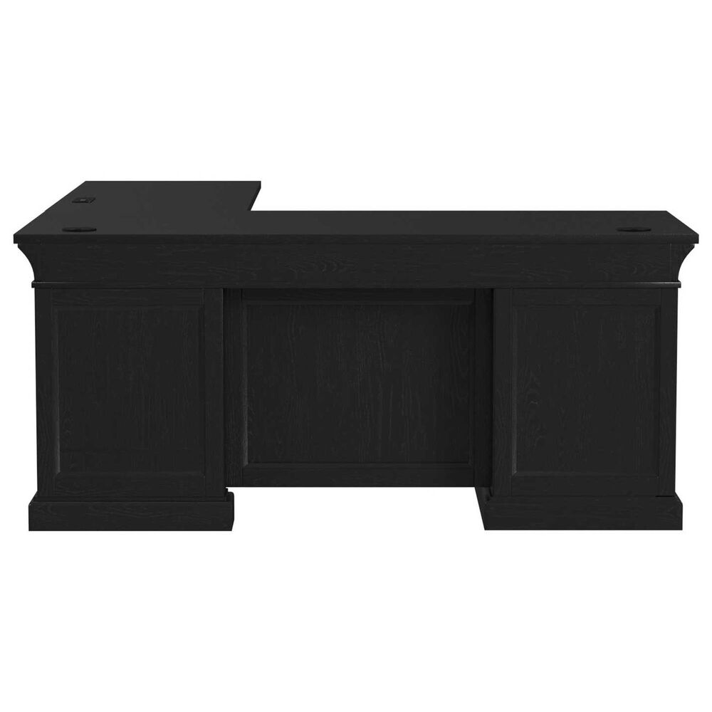 Wycliff Bay Willow Lane L-Shape Desk for Right Hand Facing Return in Ebony Black, , large