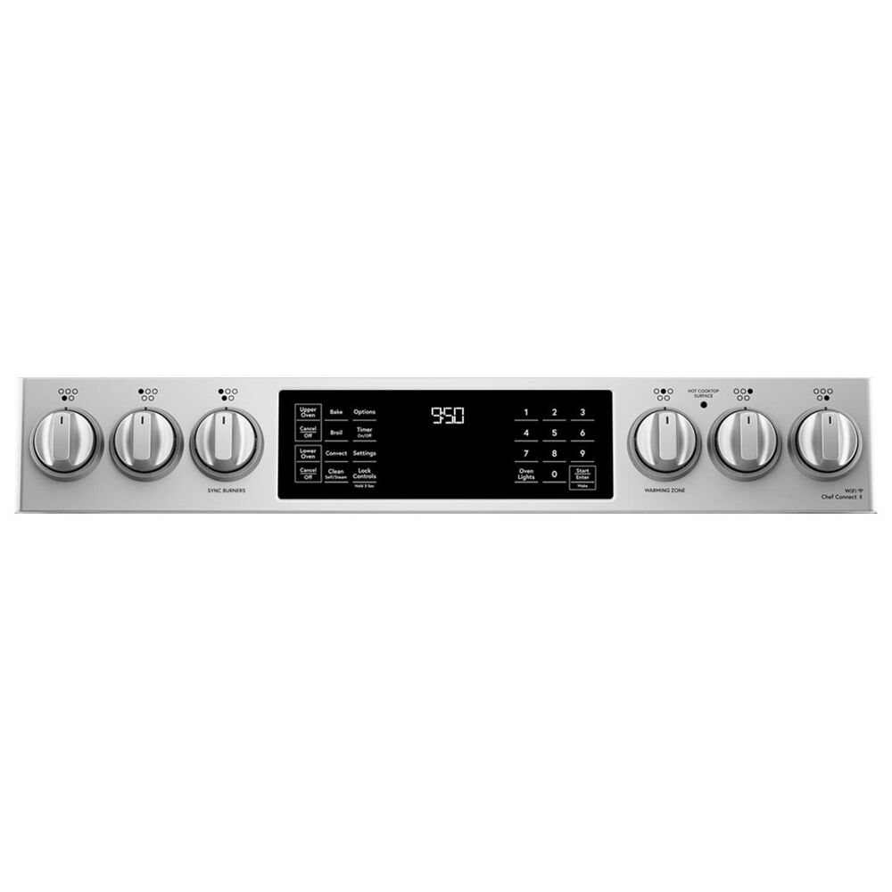 Cafe 30&quot; Slide-In Front Convection Double Oven Range in Stainless Steel, , large