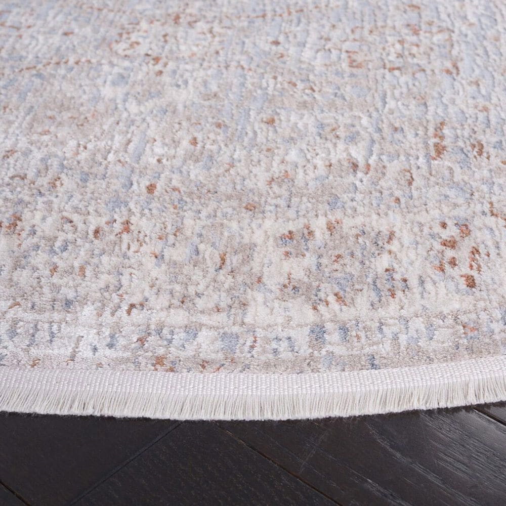 Safavieh Marmara MRM302B 6&#39;7&quot; Round Beige, Blue and Rust Area Rug, , large