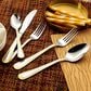 Gifts Plus 20-Piece Atrani Flatware Set with Gold Trimmed in Stainless Steel, , large