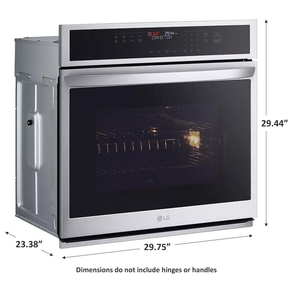 LG 4.7 cu. ft. Smart Single Wall Oven with Fan Convection, Air Fry, PrintProof Stainless Steel, , large