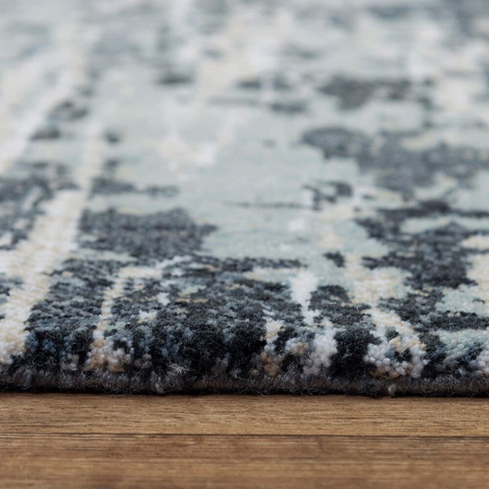 RIZZY Elite 5'2 x 7'9 Gray, Denim and Charcoal Area Rug