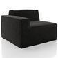 Furniture of America Facil 2-Piece Modular Track Arm Loveseat in Black, , large