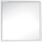 James Martin Vanities Milan 35.4" Square Bathroom Mirror in Glossy White, , large